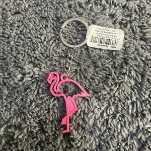 NWT flamingo keychain